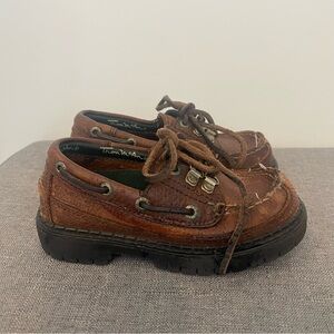 THOM MCAN Toddler Boys Lace Up Loafer Dress Shoes - Brown Size 10